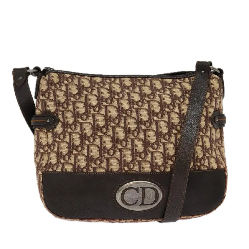 Dior Trotter  Canvas Shoulder Bag (Pre-Owned)