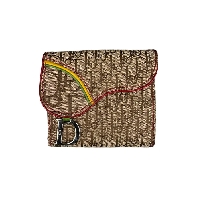 DIOR RASTA MONOGRAM SADDLE WALLET