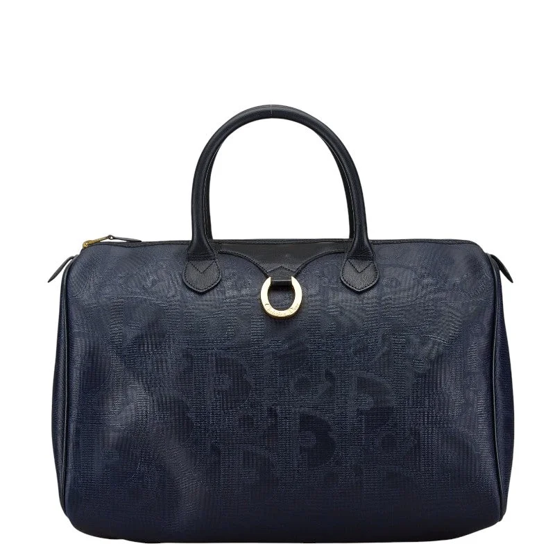 Dior Trotter Handbag Navy PVC Leather