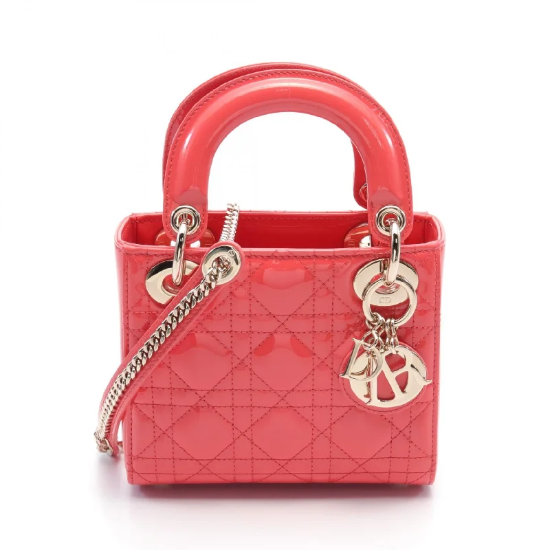 Dior Lady Dior Mini Cannage Handbag Red