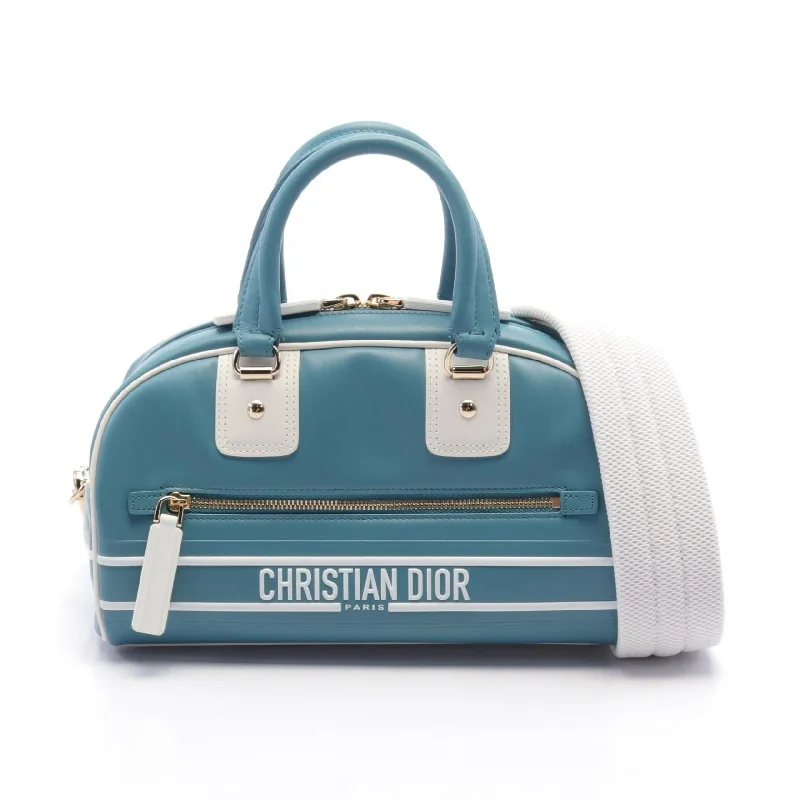 Dior Leather Handbag Green/White