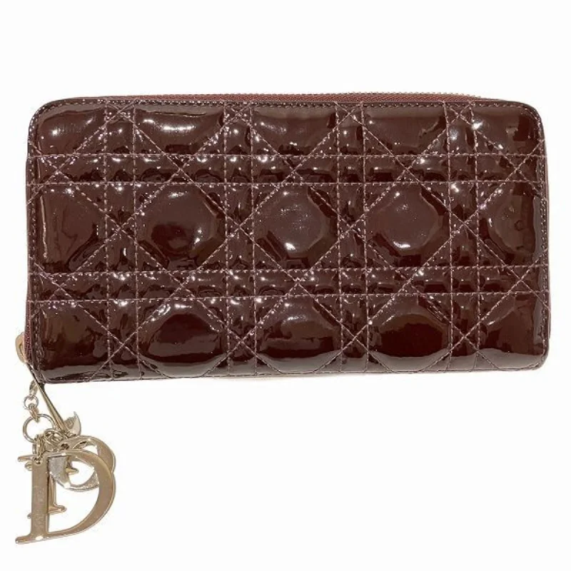 Christian Dior Dior Lady Cannage 02-LU-0039 Wallet Long Women's