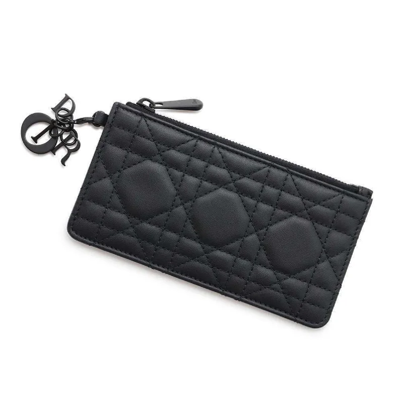 Christian Dior Business Card Holder/Card Case Lady Cannage Small Lambskin S04780NMJ Wallet