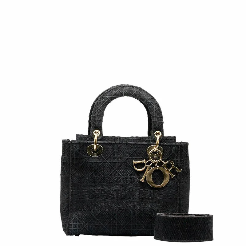 Dior Lady D-Lite Cannage Embroidery Handbag