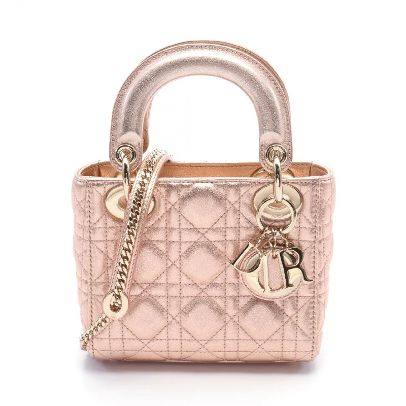 Dior Lady Dior Mini Cannage Leather Handbag