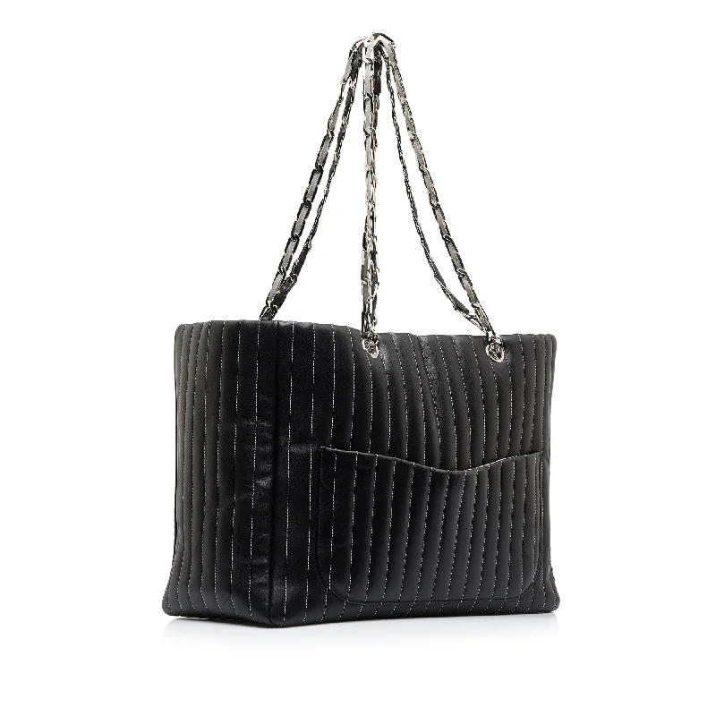 Black Chanel CC Mademoiselle Ligne Tote