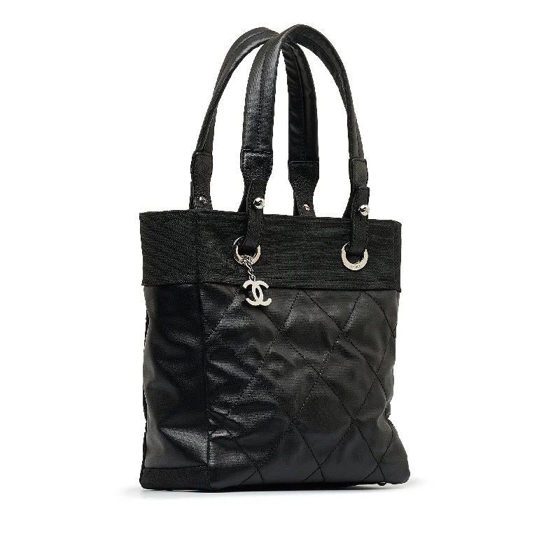 Black Chanel Paris Biarritz PM Tote