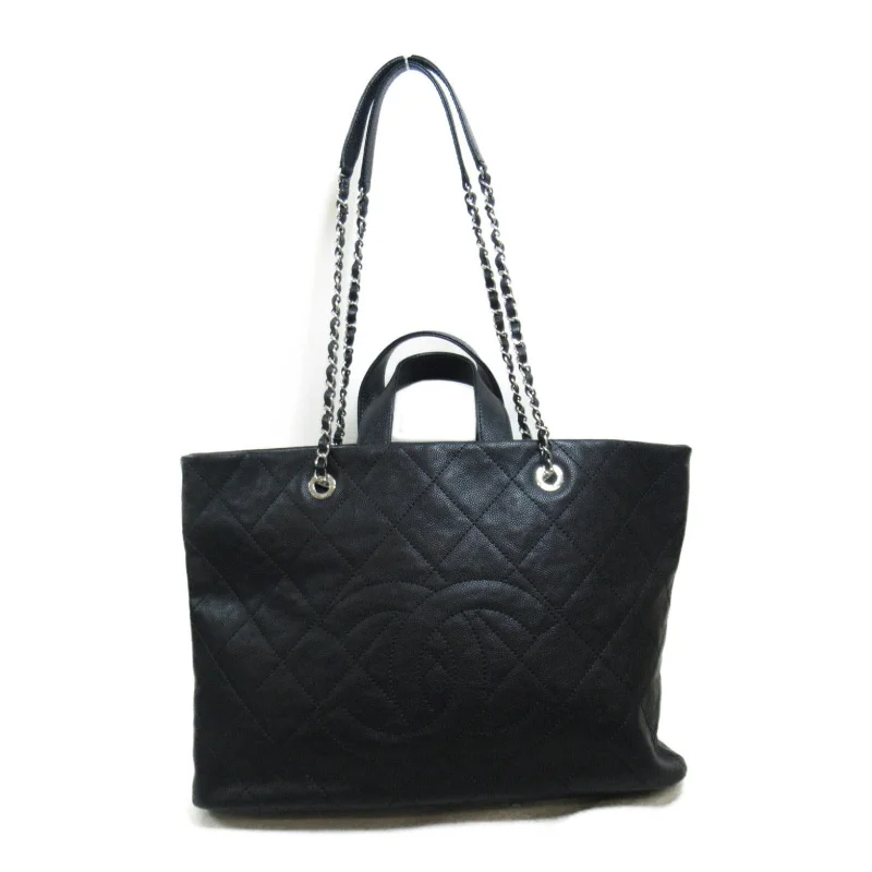 Chanel 2W Tote Bag Tote Bag Caviar S Women's Black