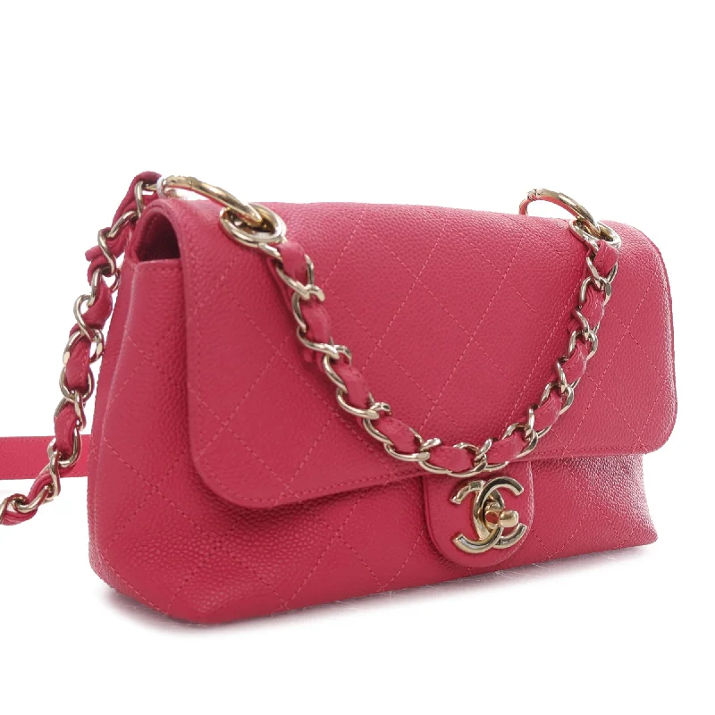 CHANEL Caviar City Walk Flap Crossbody Bag