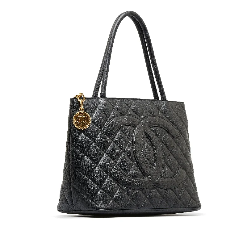 CHANEL Caviar Medallion Tote Bag