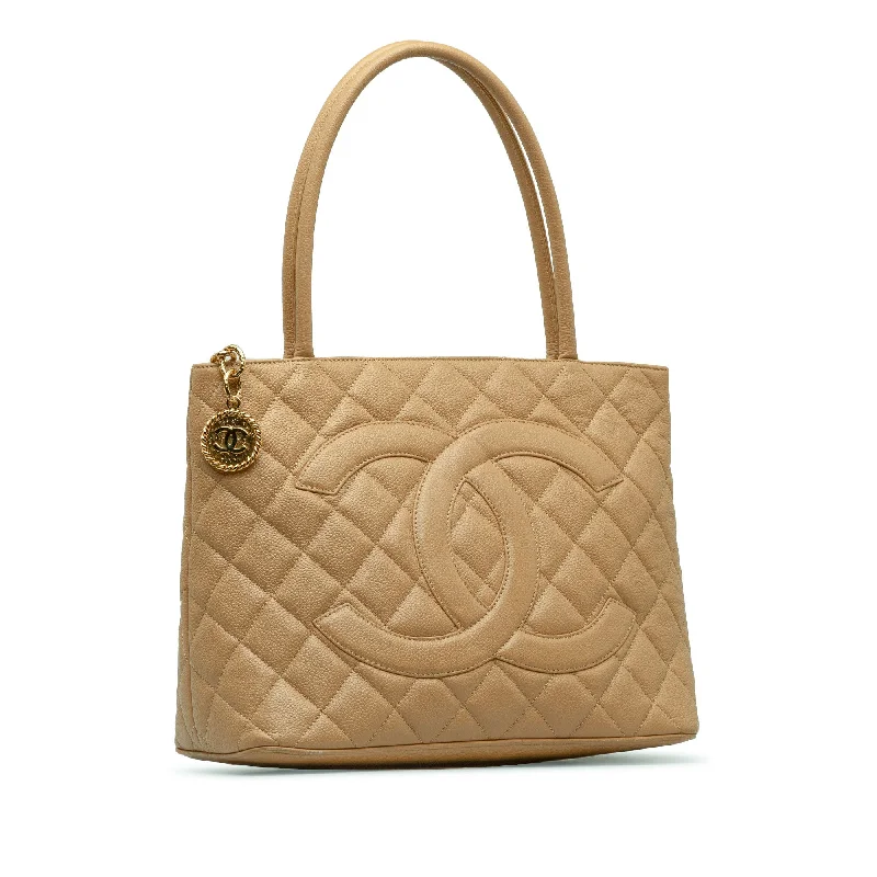 CHANEL Caviar Medallion Tote Tote Bag