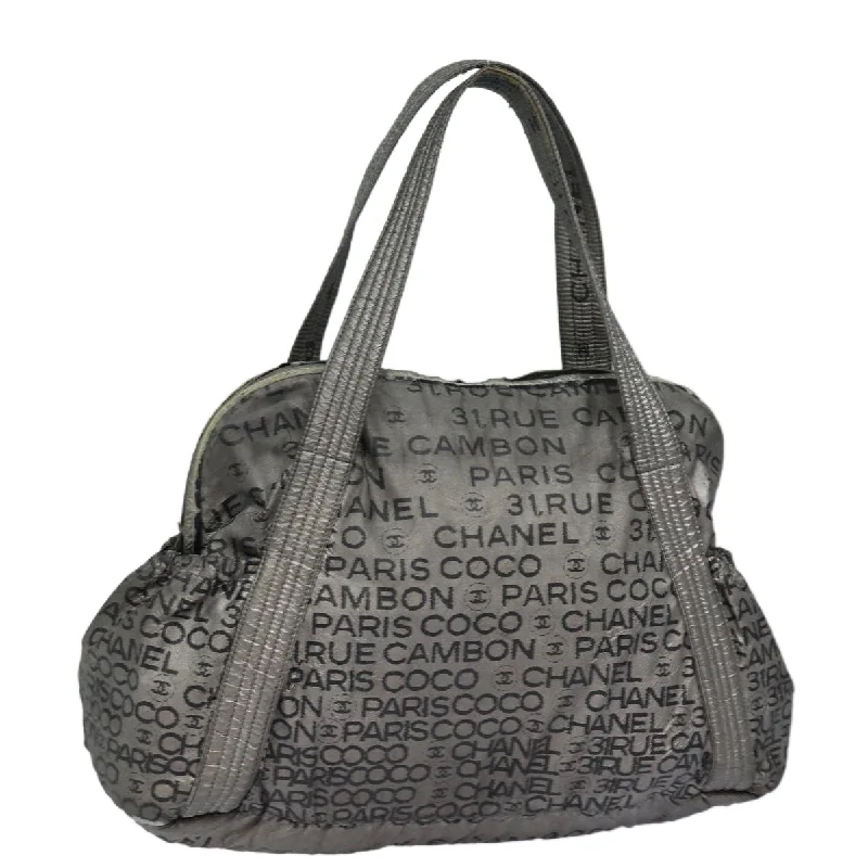 CHANEL Unlimited Tote Bag Nylon Silver CC  bs16364