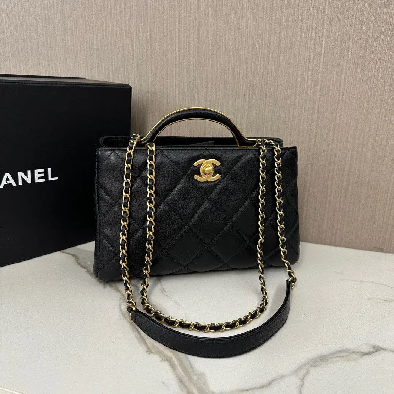 Brand New Chanel 21 Tote Bag Quilted Calfskin Microchip