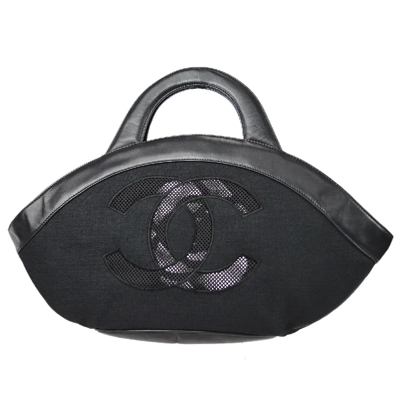 Chanel 2001-2003 Camellia Handbag Black