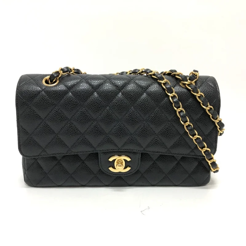 Chanel A01112 CC Mark Double Chain Shoulder Crossbody Shoulder Bag GHardware Black GoldHardware