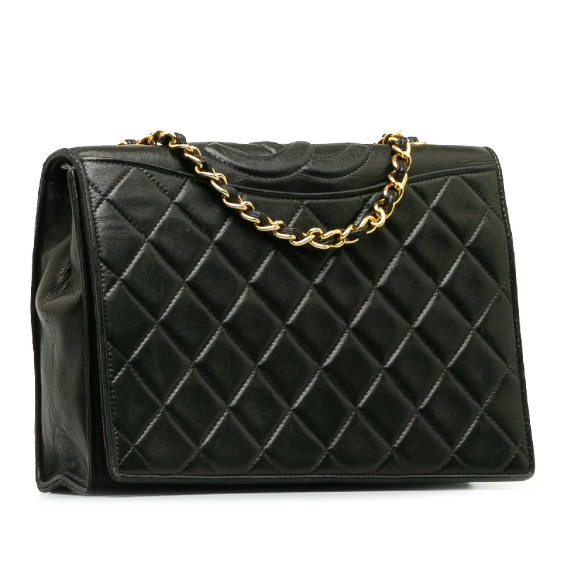 CHANEL CC Matelasse Lambskin Crossbody Bag