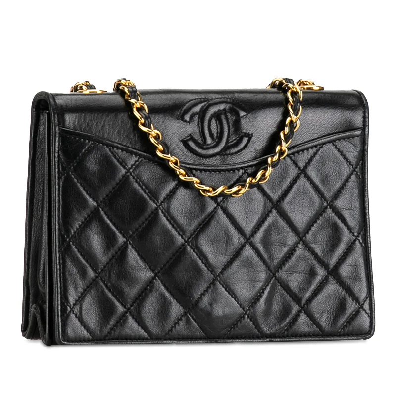 CHANEL CC Quilted Lambskin Crossbody Crossbody Bag