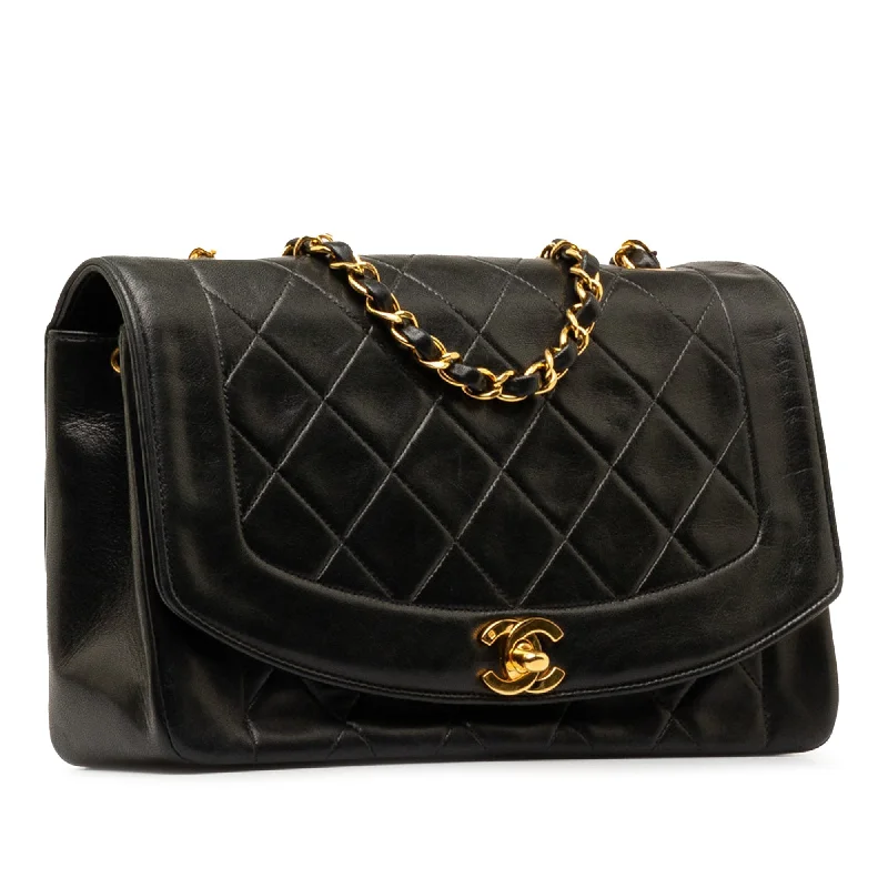 CHANEL Medium Lambskin Diana Flap Crossbody Bag