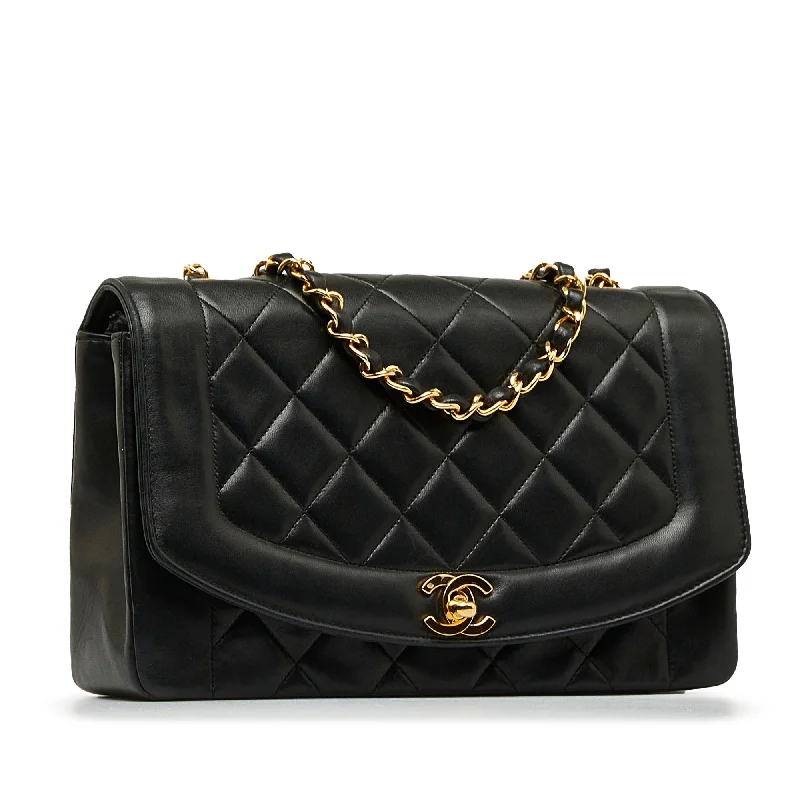 CHANEL Medium Lambskin Diana Flap Crossbody Bag