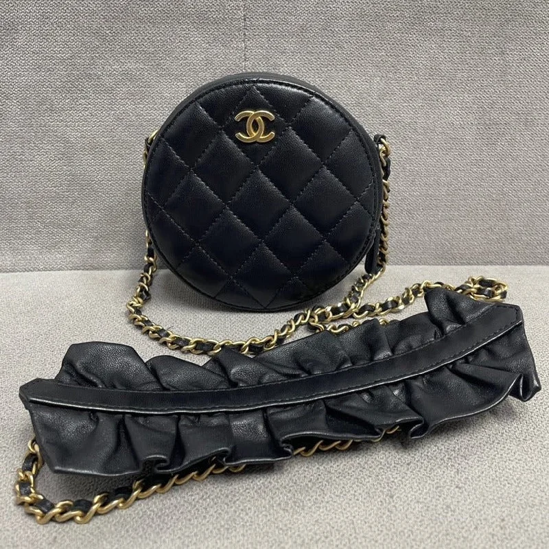 Chanel Bag Calfskin Crossbody (Card 30xxx) 12*12cm