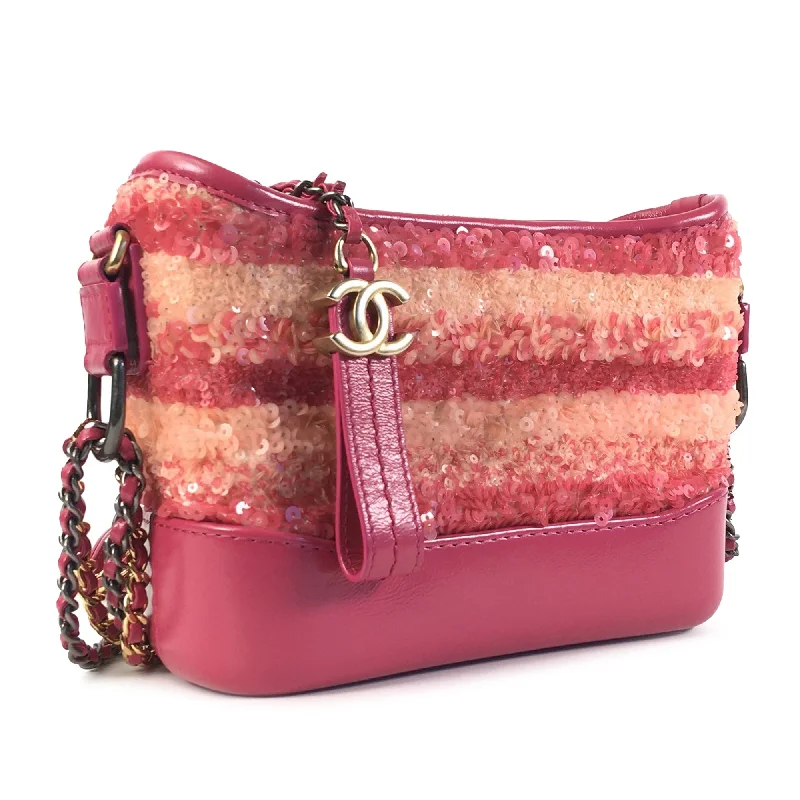 CHANEL Small Sequin Gabrielle Crossbody Crossbody Bag