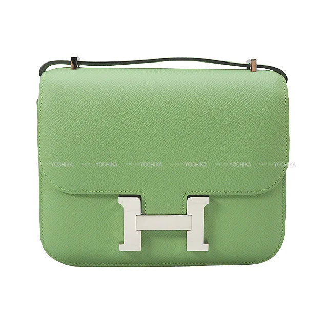 [Pre-loved] HERMES Shoulder bag Constance 3 18 Vert criquet Veau Epsom Silver HW Stamp U[LIKE NEW][Authentic]