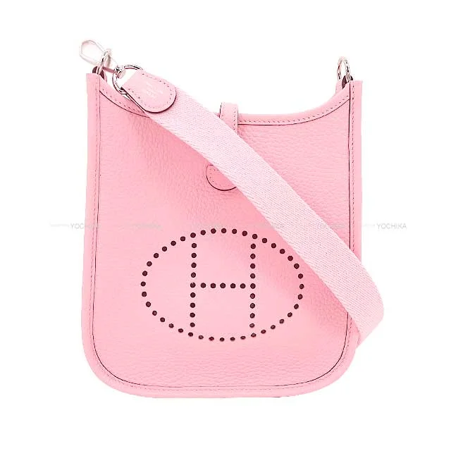 HERMES Shoulder bag Evelyne 16 TPM Rose Sakura Taurillon Clemence Silver HW Stamp W[BRAND NEW][Authentic]