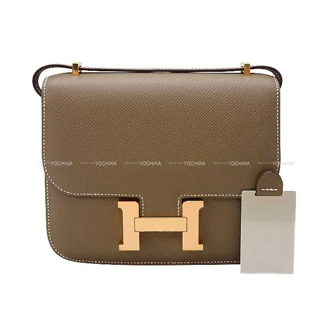 HERMES Shoulder bag Constance 3 18 Miroir Etoupe Veau Epsom Rose Gold HW Stamp B[BRAND NEW][Authentic]