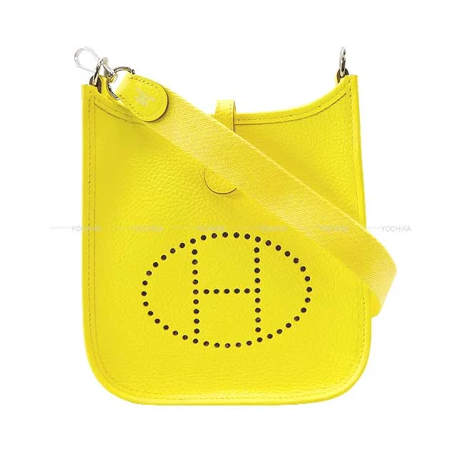 HERMES Shoulder bag Evelyne 16 TPM Limoncello Taurillon Clemence Silver HW Stamp W[BRAND NEW][Authentic]