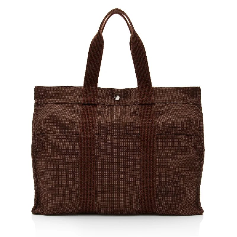 Hermes Canvas Herline GM Tote (SHF-R5HFcd)