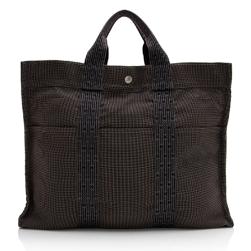 Hermes Canvas Herline MM Tote (SHF-22534)