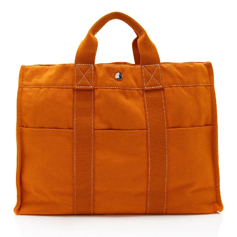 Hermes Toile Fourre Tout MM Tote (SHF-UzgbQi)