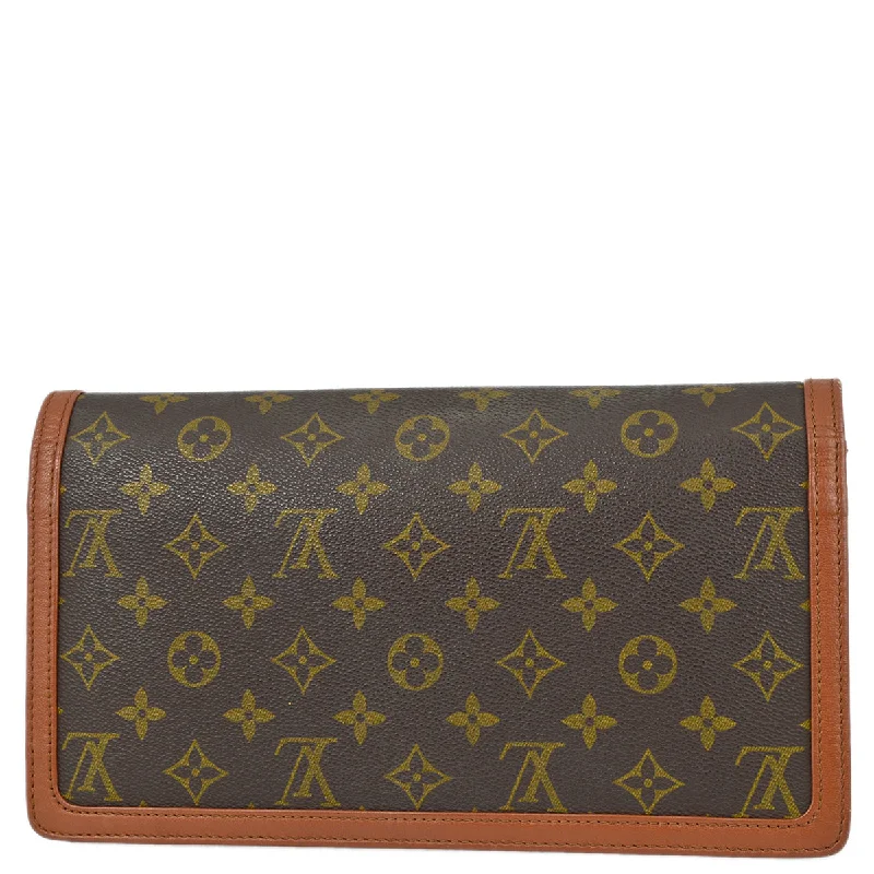 Louis Vuitton 1990 Monogram Pochette Dam GM Clutch Handbag M51810