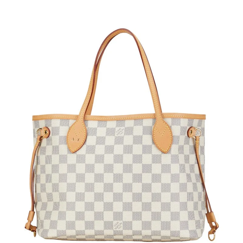 Louis Vuitton Damier Azur ark PM Tote Bag N51110 White PVC Leather  Louis Vuitton