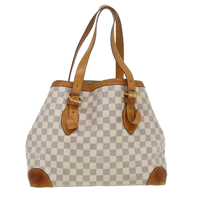 LOUIS VUITTON Damier Azur Hampstead MM Tote Bag N51206 LV Auth bs4566