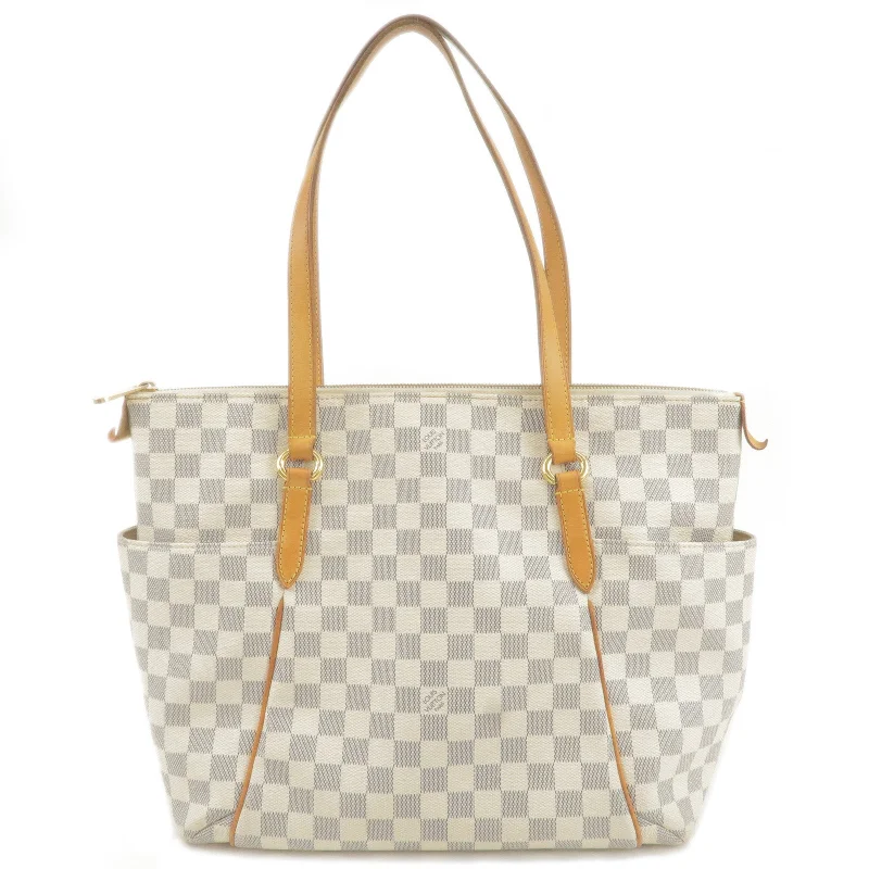 Louis Vuitton Damier Azur Totally MM Tote Bag Hand Bag N51262