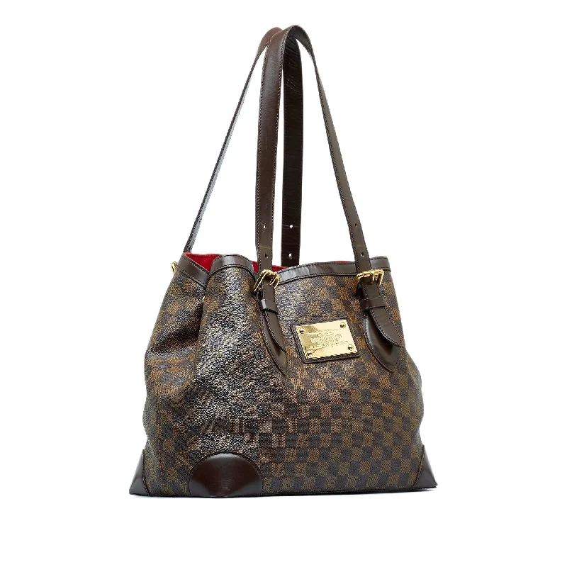 LOUIS VUITTON Damier Ebene Hampstead MM Tote Bag