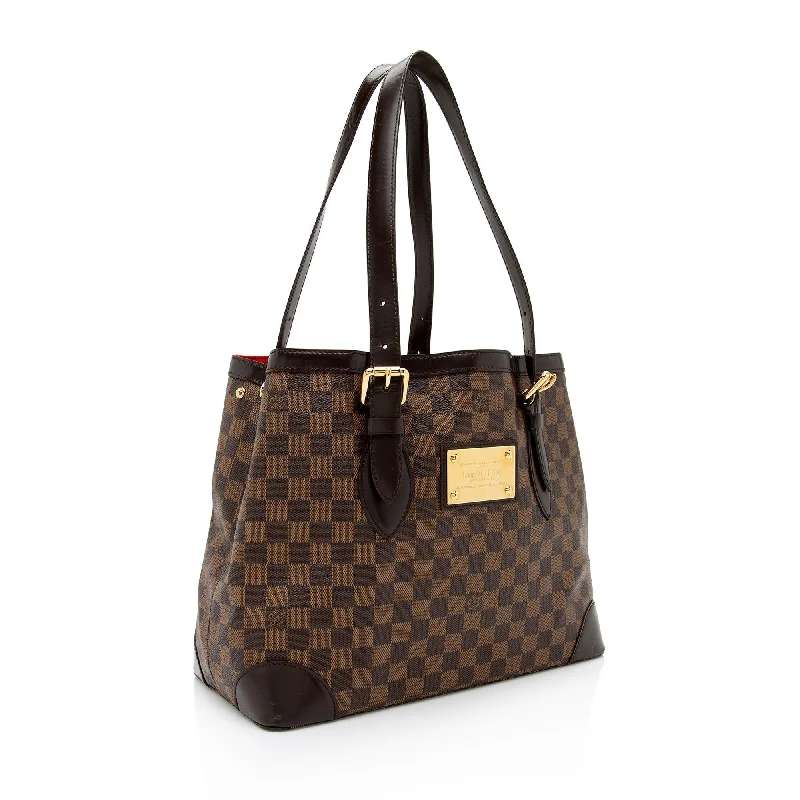 Louis Vuitton Damier Ebene Hampstead MM Tote (SHF-eXYE3n)