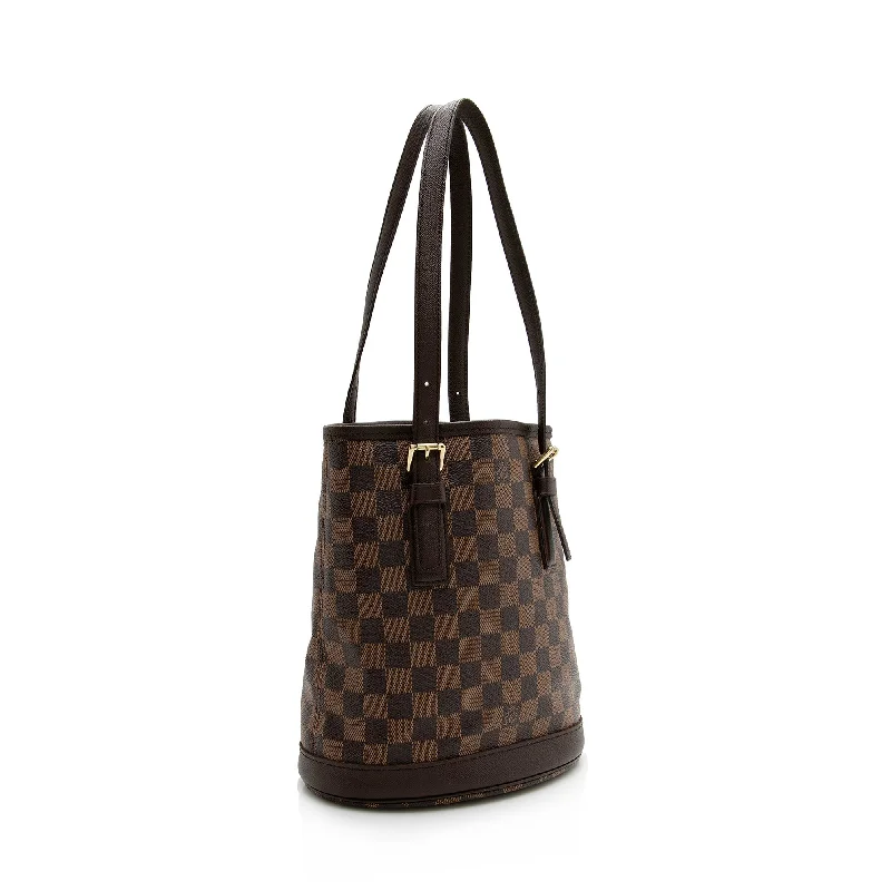 Louis Vuitton Damier Ebene Marais Bucket Tote (SHF-22212)