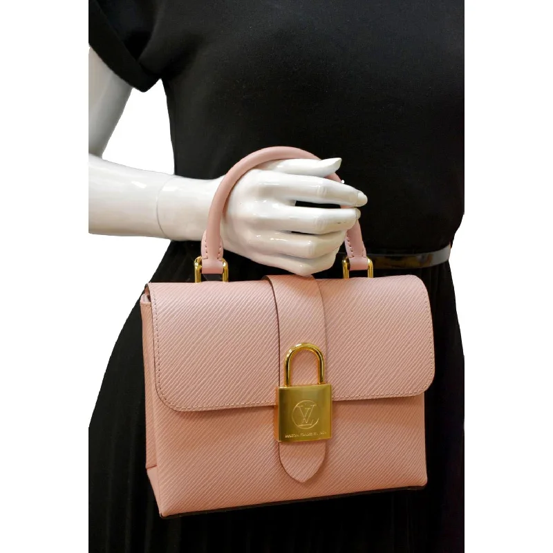 LOUIS VUITTON Locky BB Epi Leather Crossbody Bag Rose Poudré