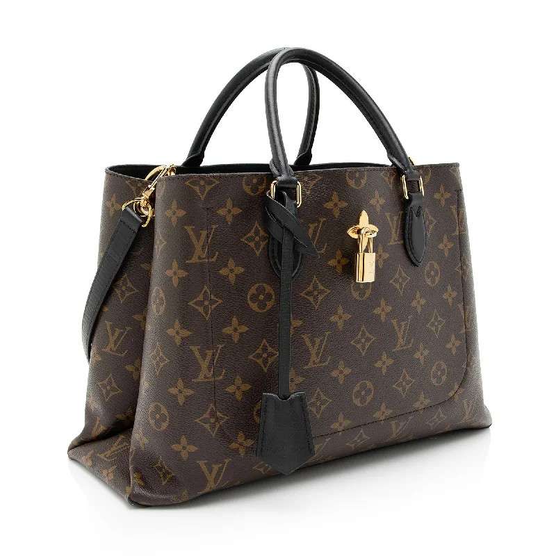 Louis Vuitton Monogram Canvas Flower Tote (SHF-peQLcU)