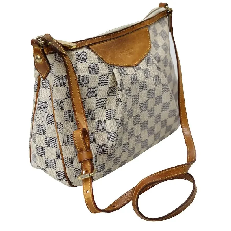 Louis Vuitton Siracusa Damier Azur PM Monogram Crossbody Bag LV-B0504P-0003