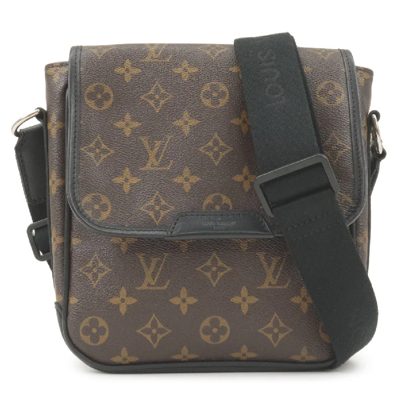 Louis Vuitton Monogram Maccasar Bass PM Crossbody Bag Noir M56717